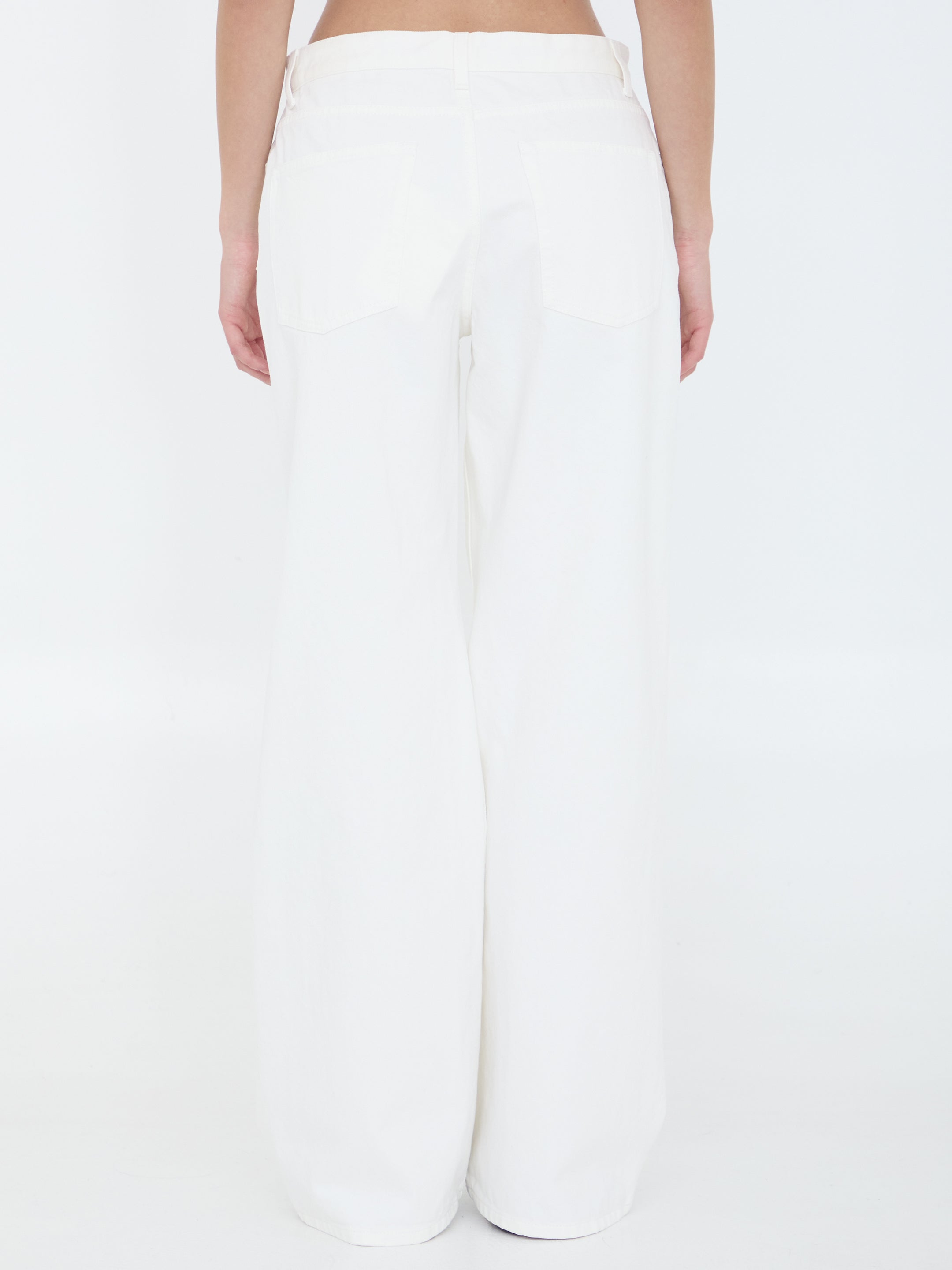 THE ROW Eglitta Low-Rise Wide Leg Jeans - Size 26