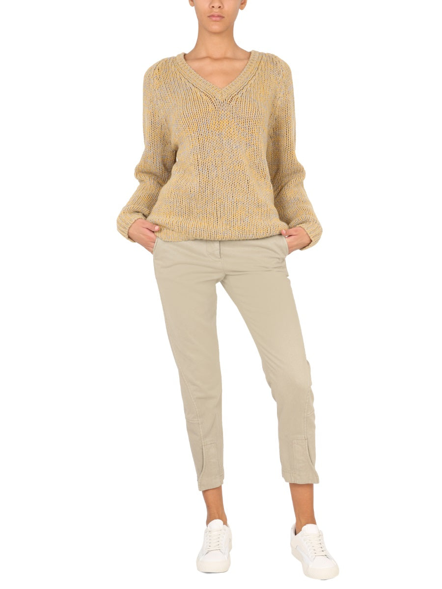 ASPESI Women's Mini Trousers with Button and Zipper Closure