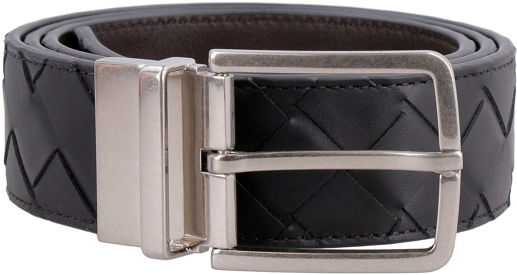 BOTTEGA VENETA Reversible Leather Belt - 3.5 cm Width