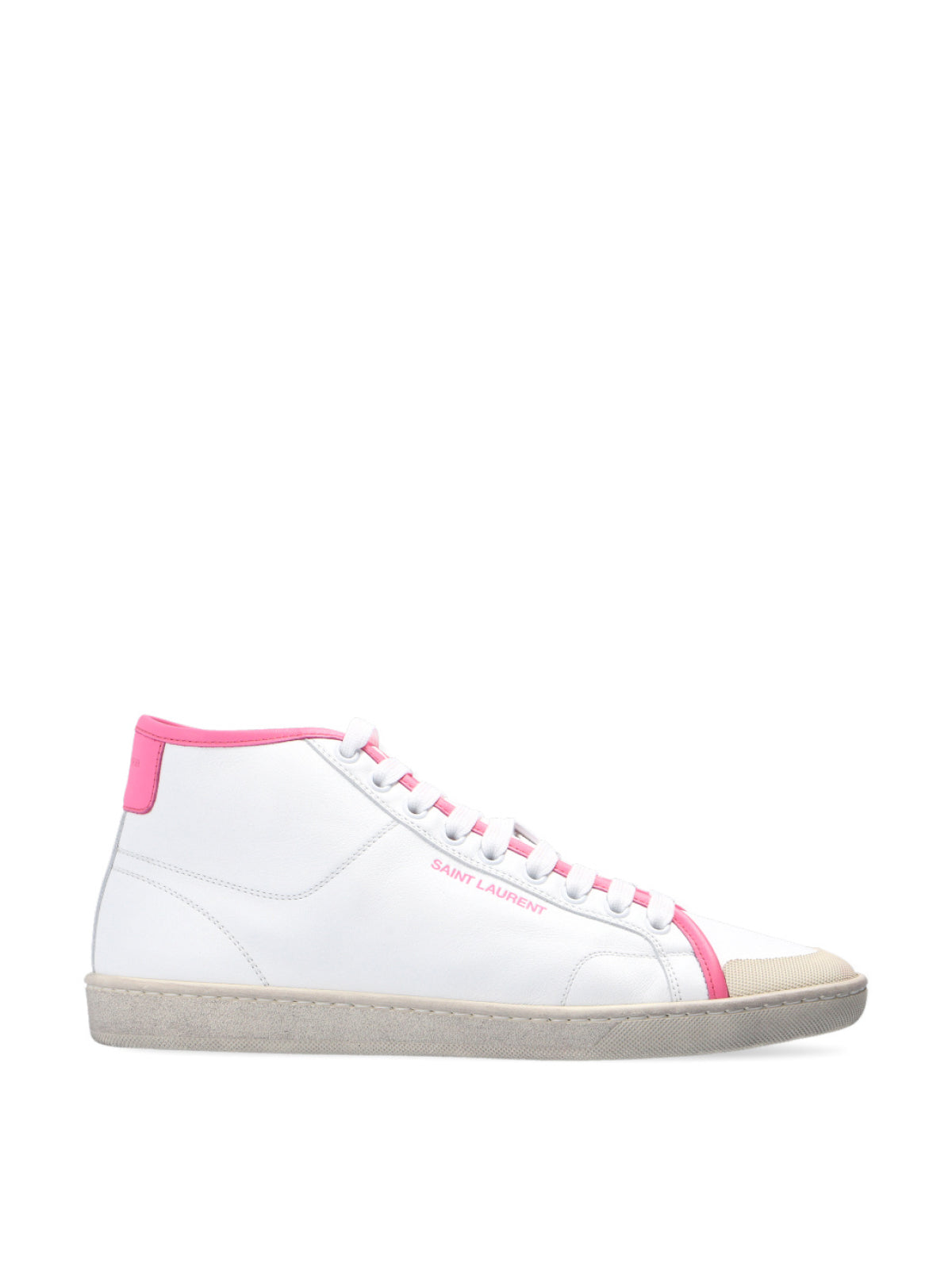 SAINT LAURENT Logo Mid-Top Sneakers for Women