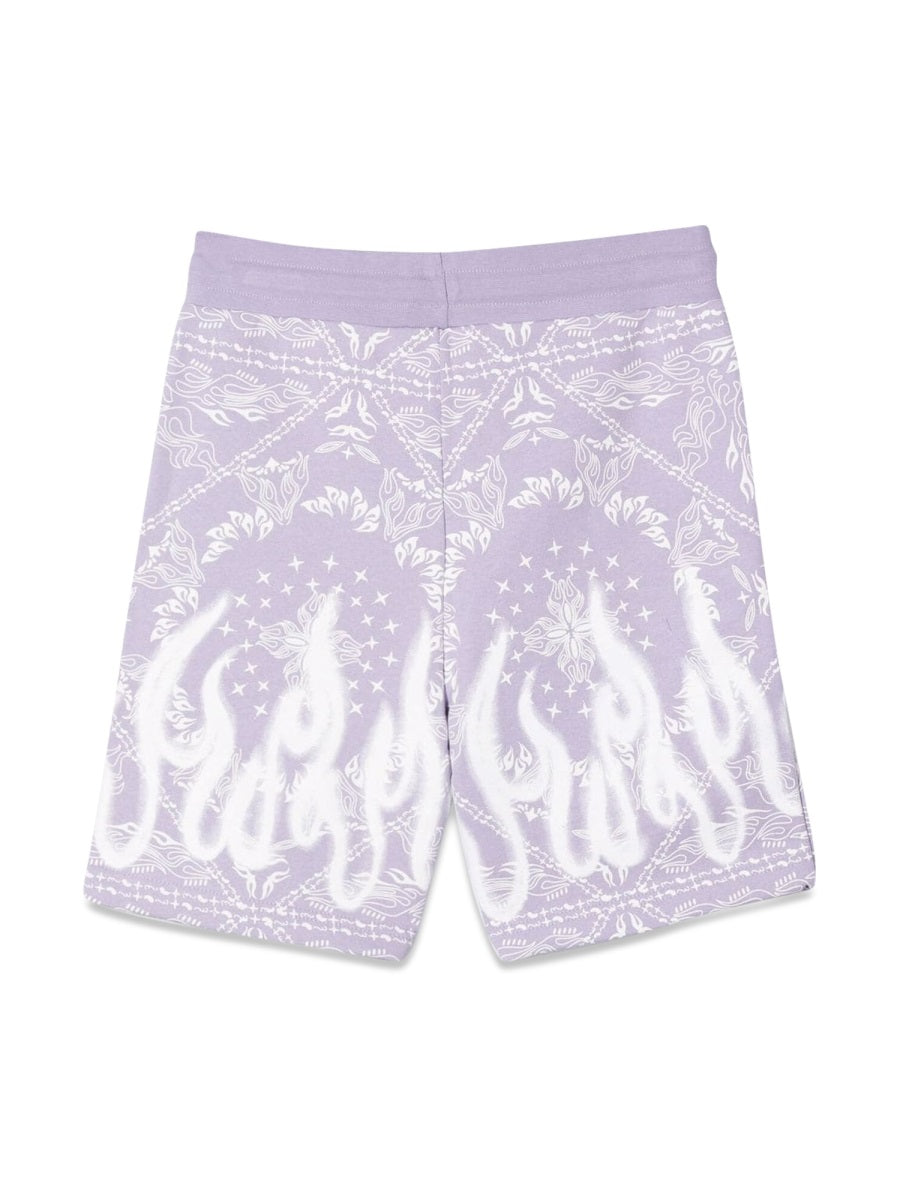 VISION OF SUPER Kid's Mini Bandana Print Shorts