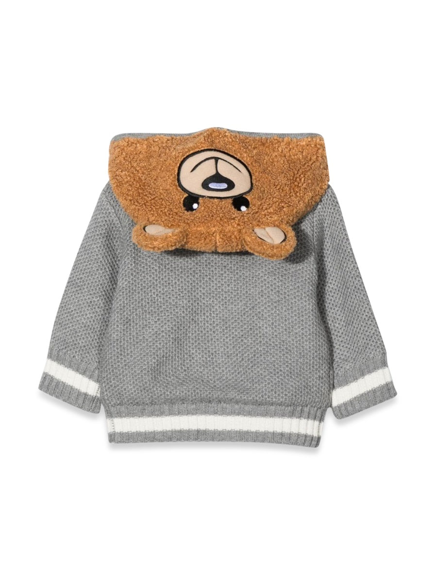 MOSCHINO Mini Teddy Bear Hooded Cardigan