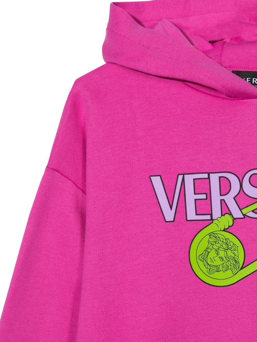 VERSACE Girls Mini Logo Pins Sweatshirt