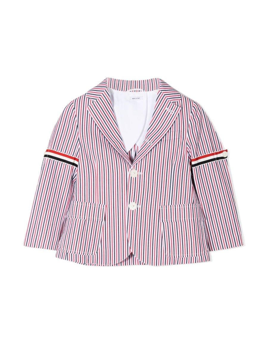 THOM BROWNE Mini Patch Pocket Sport Jacket with RWB Armbands