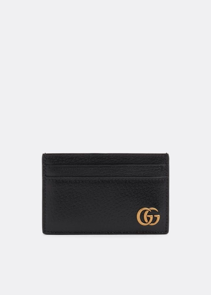 GUCCI Leather GG Marmont Mini Card Holder