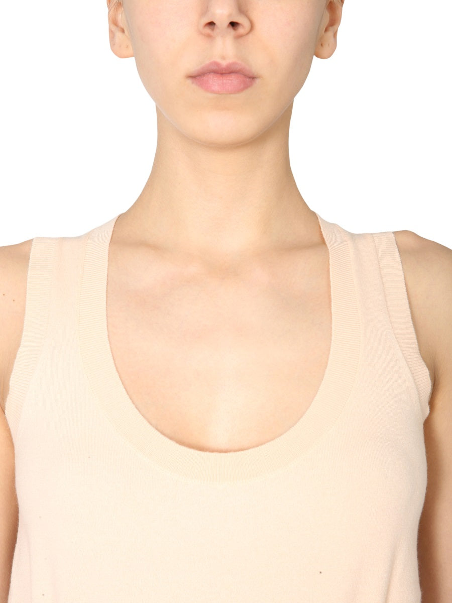 BOTTEGA VENETA Sleeveless Round Neck Light Sweater for Women
