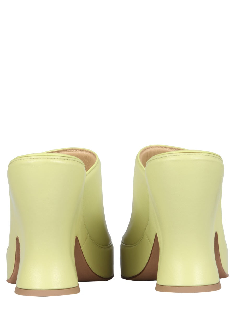 BOTTEGA VENETA Elevated Wedge Sandals with 11.5 CM Heel