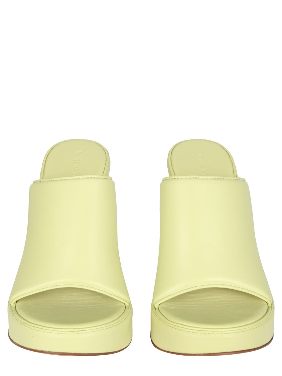 BOTTEGA VENETA Elevated Wedge Sandals with 11.5 CM Heel