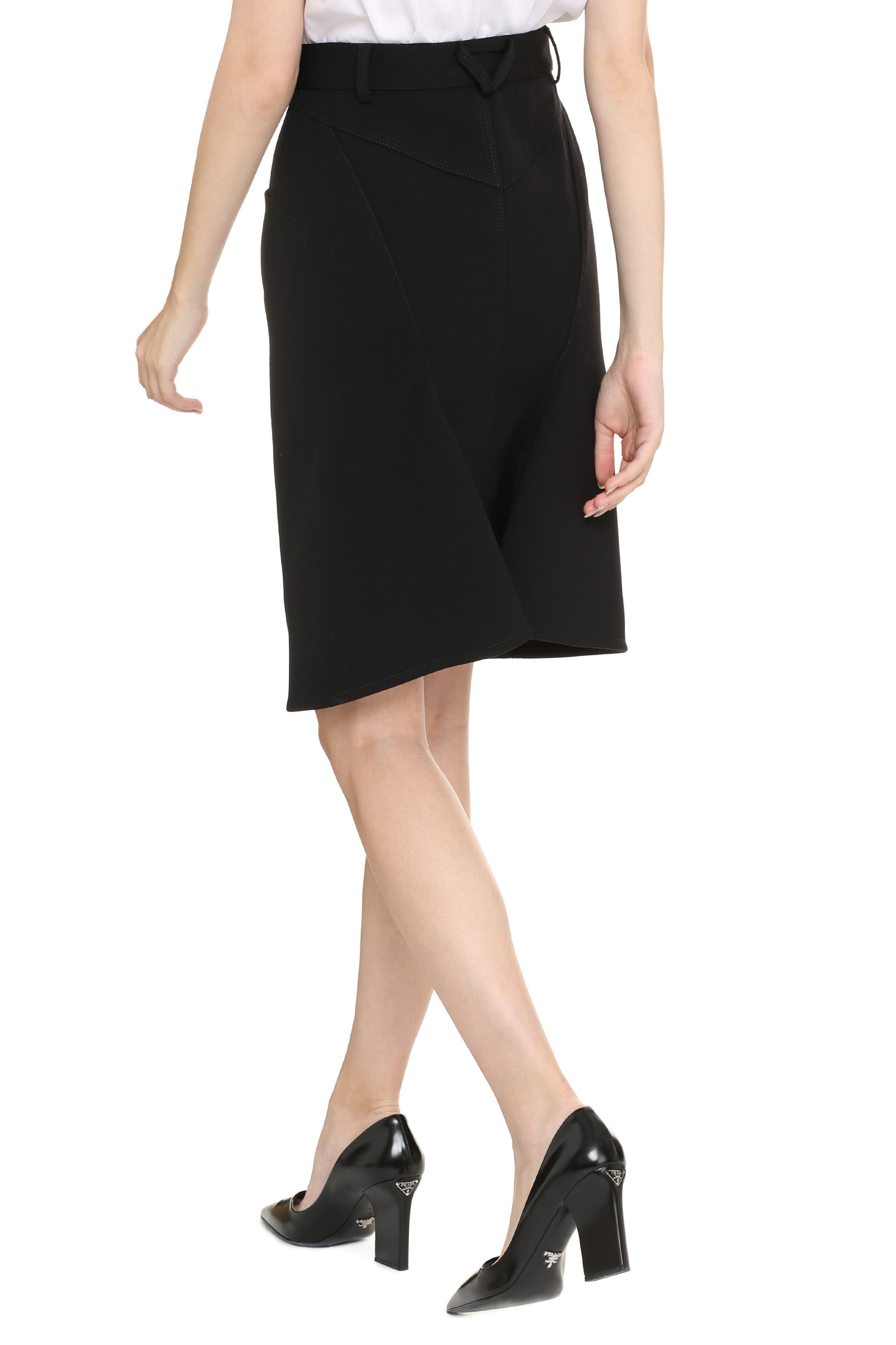 BOTTEGA VENETA Stretch Wool Mini Skirt