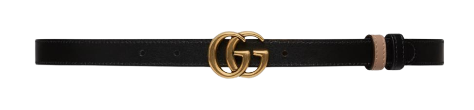 GUCCI Reversible Thin Belt with GG Marmont Buckle