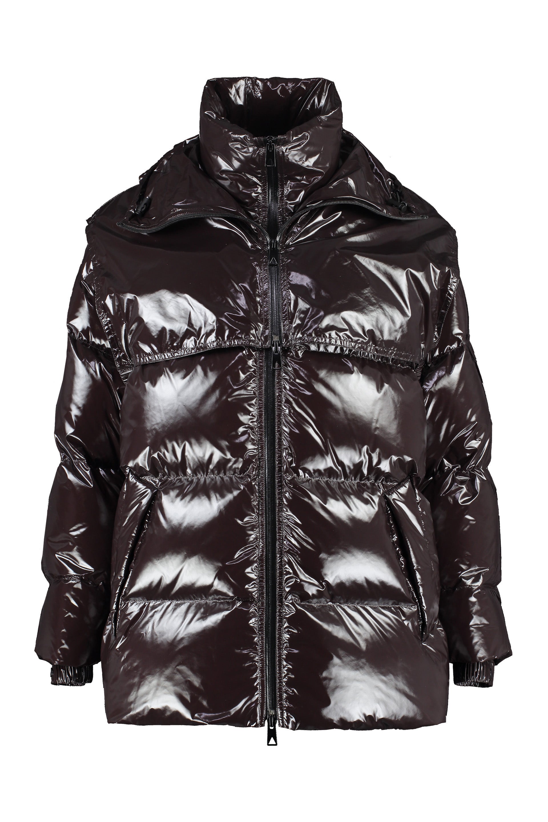 BOTTEGA VENETA Oversized Glossy Nylon Down Jacket