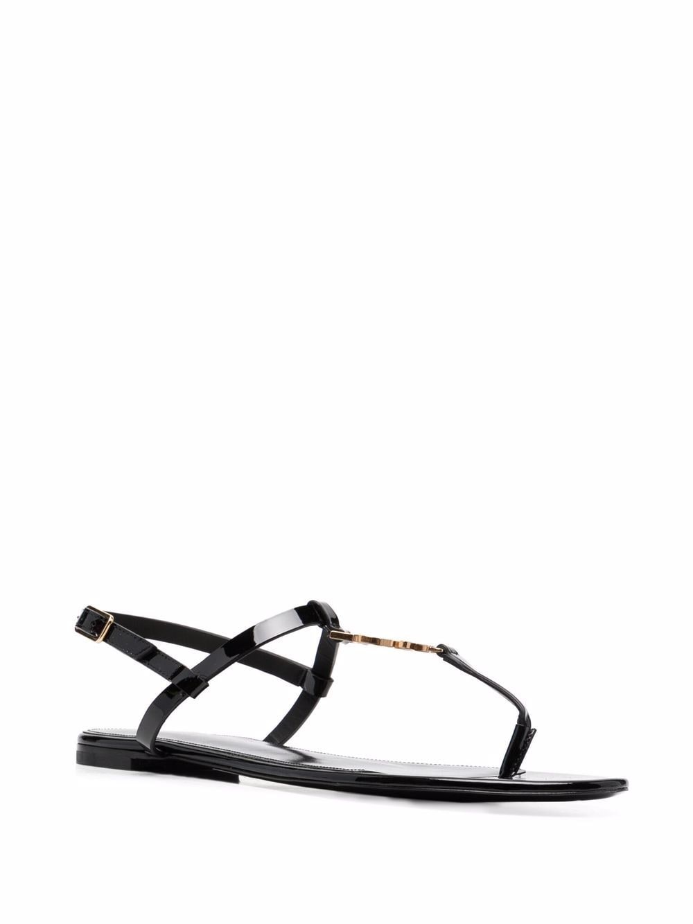SAINT LAURENT Metal Cassandra Sandals for Women