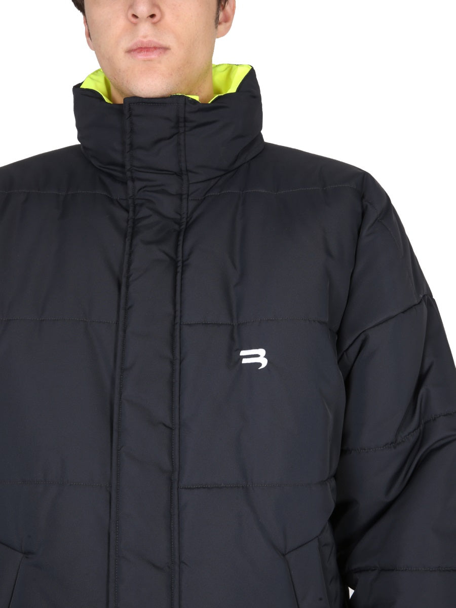 BALENCIAGA Reversible Men’s Jacket with High Neck and Hood