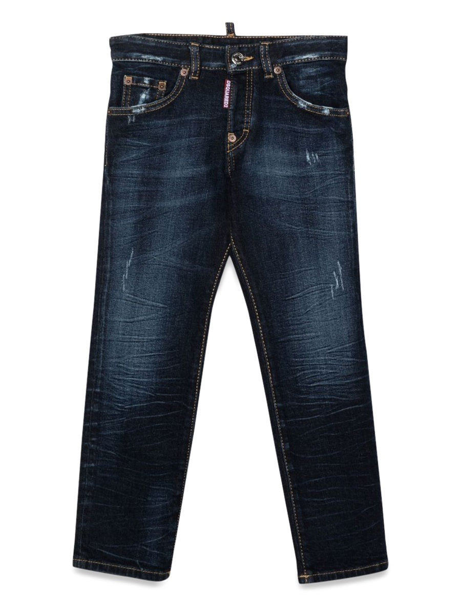 DSQUARED Mini Stanislav Denim Jeans