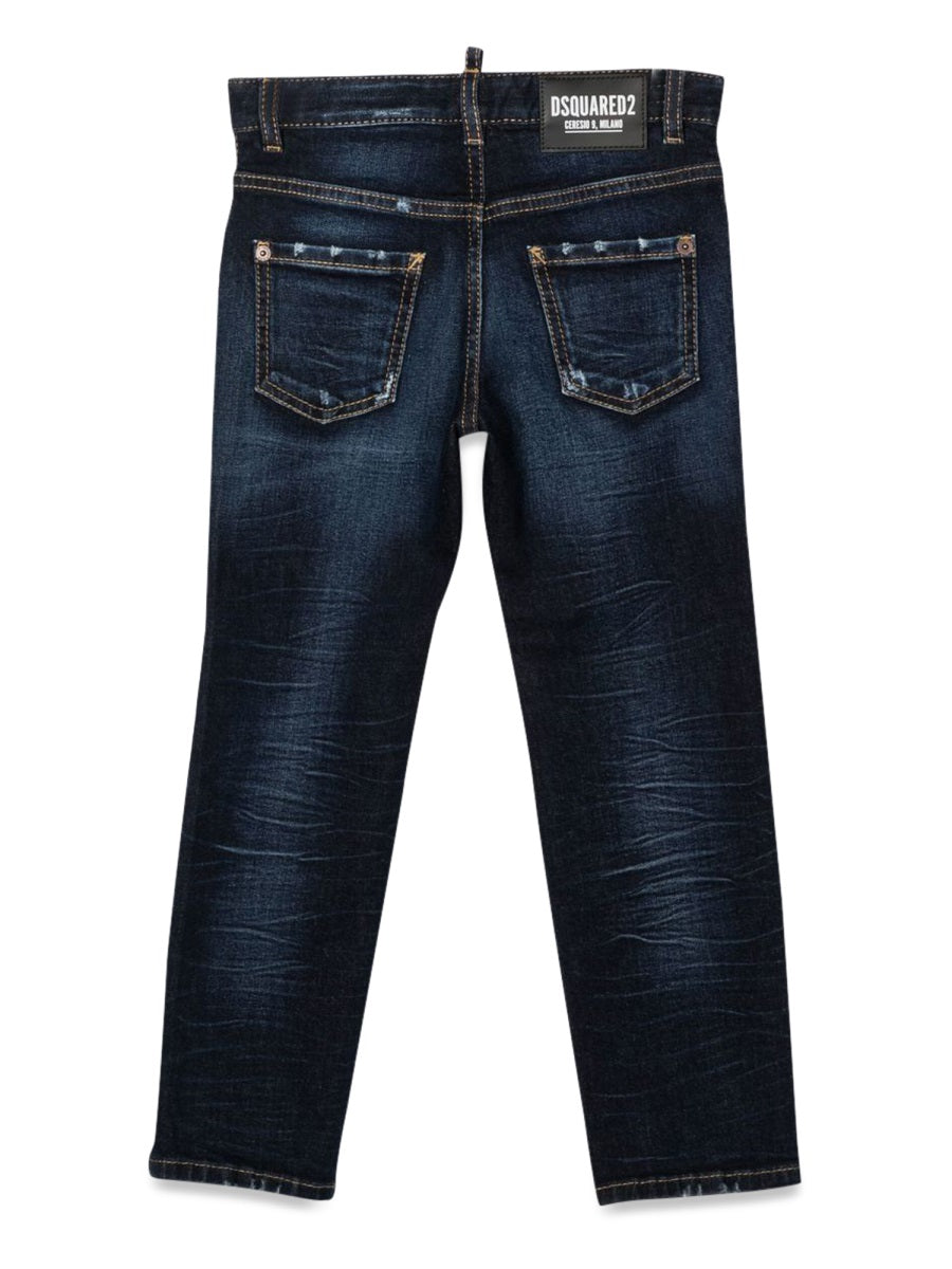 DSQUARED Mini Stanislav Denim Jeans