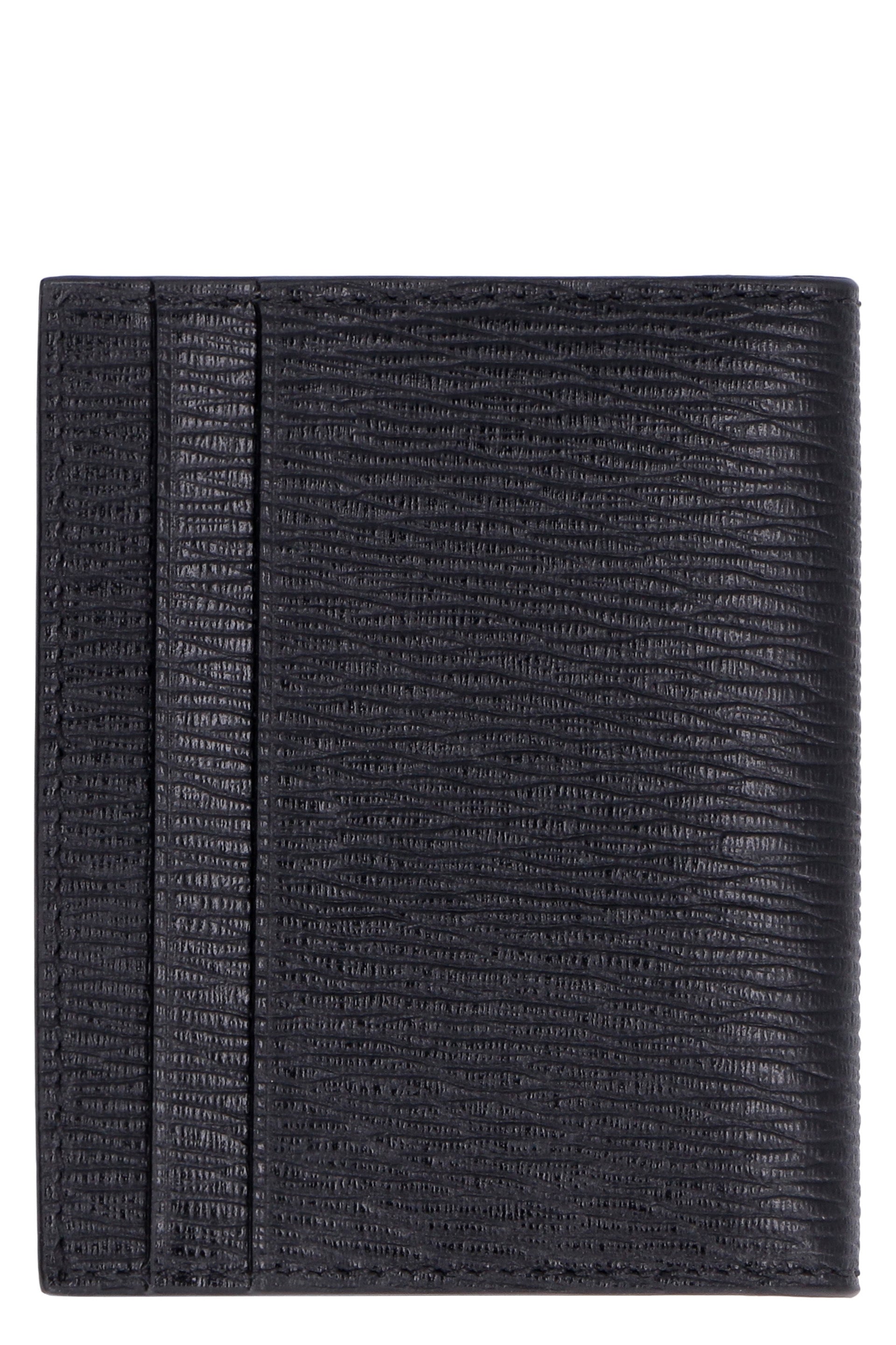 Ferragamo Leather Card Holder with Gancini Hook - 8cm x 10cm