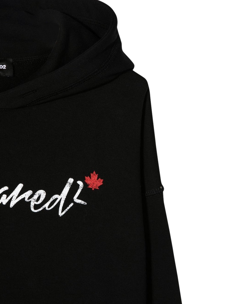 DSQUARED Girls' Mini Hooded Sweatshirt Dress