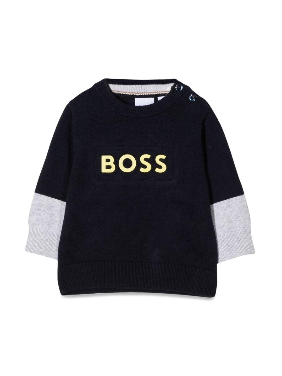 BOSS Mini Cotton Sweater for Boys - FW22