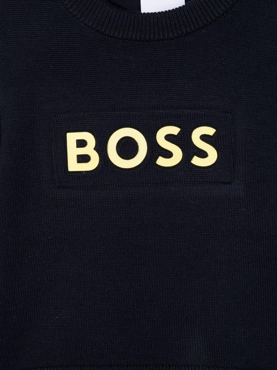 BOSS Mini Cotton Sweater for Boys - FW22