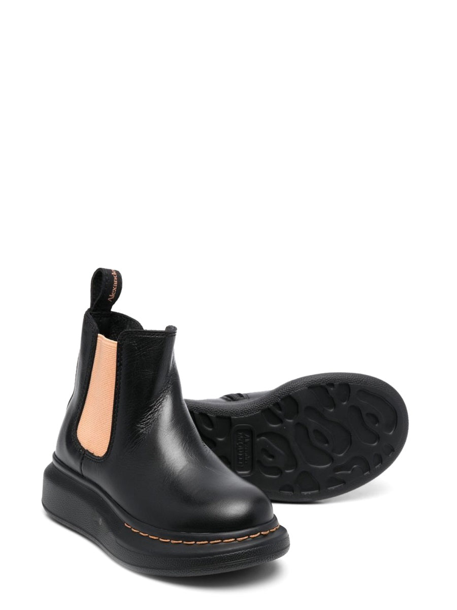 ALEXANDER McQUEEN Mini Ankle Boot with Contrasting Elastic