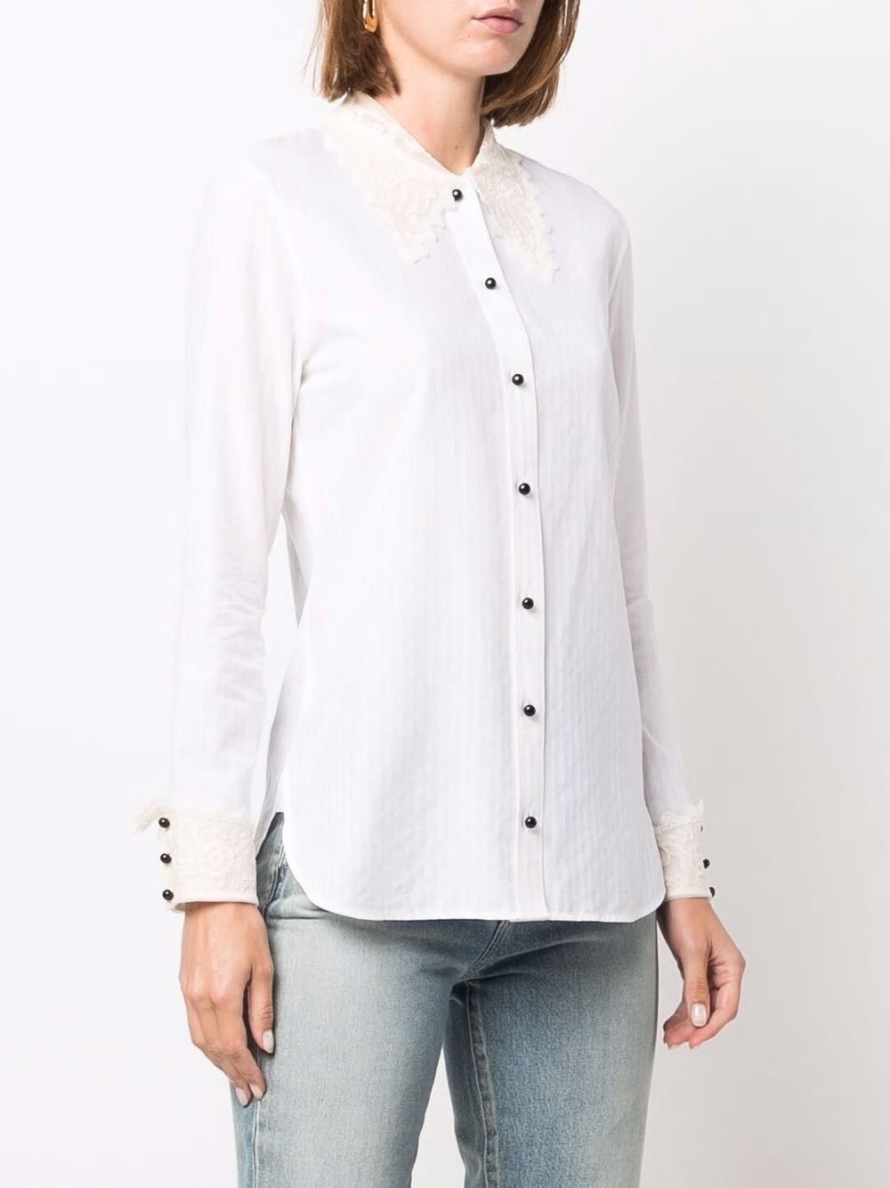 SAINT LAURENT Women's Mini Sail Stripe Shirt