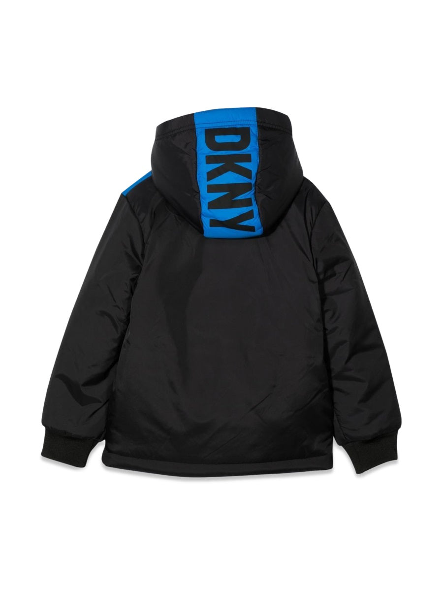 DKNY Two-Tone Down Jacket with Hood for Boys