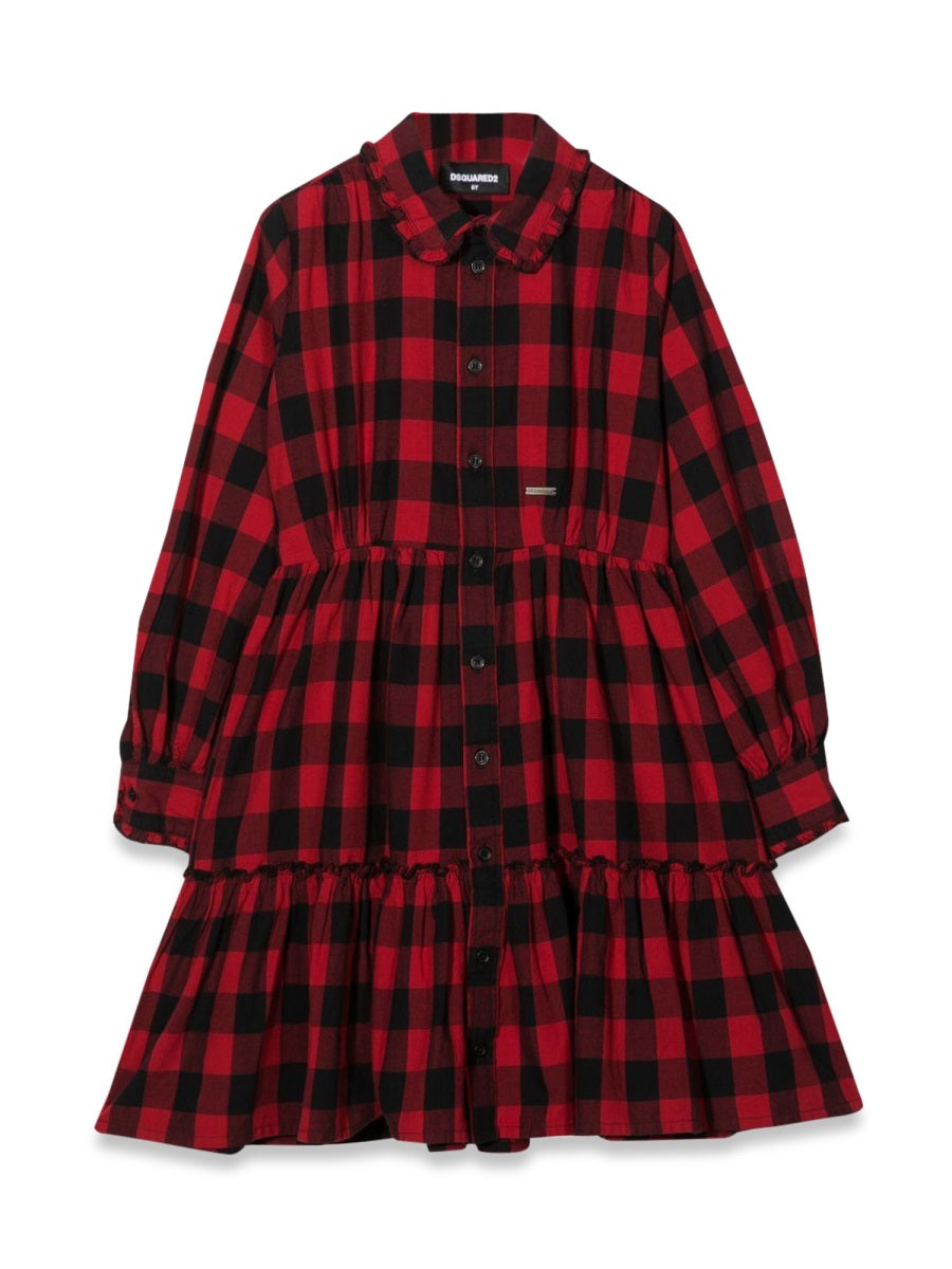 DSQUARED Mini Girls' Stylish Suit with Buttons and Collar