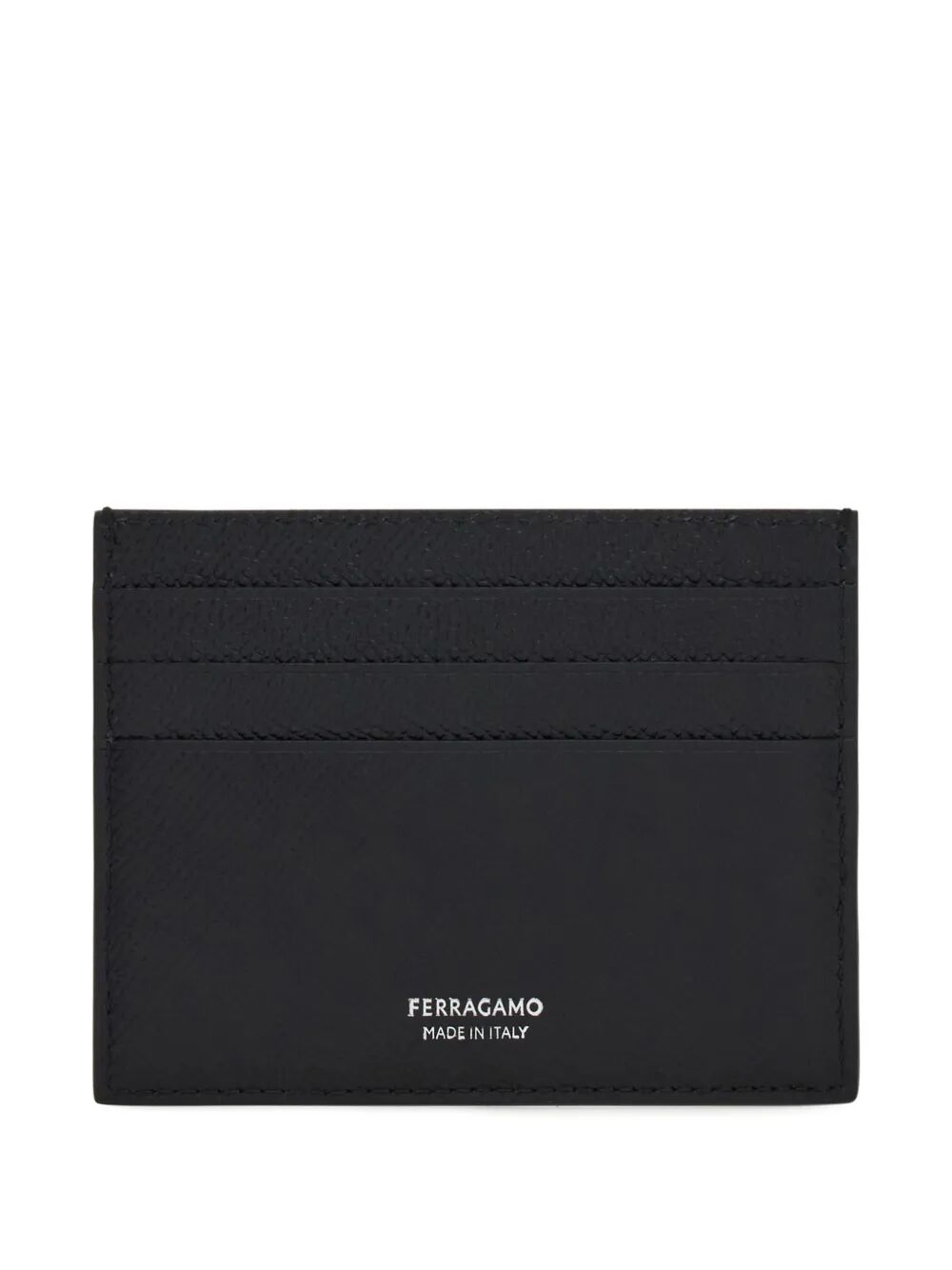 Ferragamo Mini Hammered Leather Card Holder