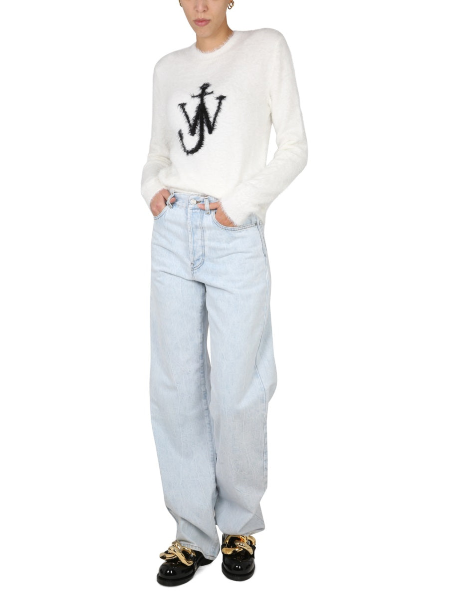 JW ANDERSON Intarsia Logo Knit Sweater for Women