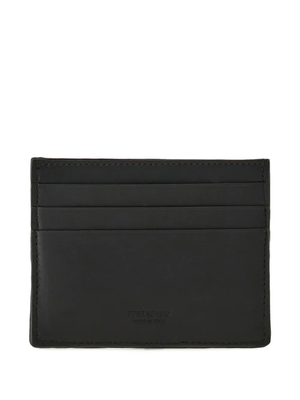 Ferragamo Elegant Gancini Hook Woven Mini Card Holder