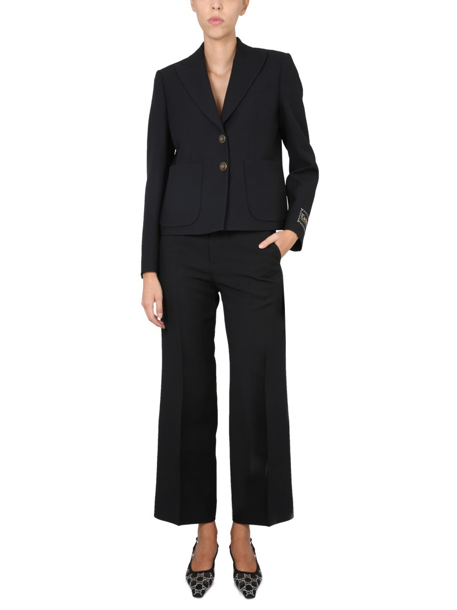 GUCCI Elegant Cady Crepe Trousers for Women