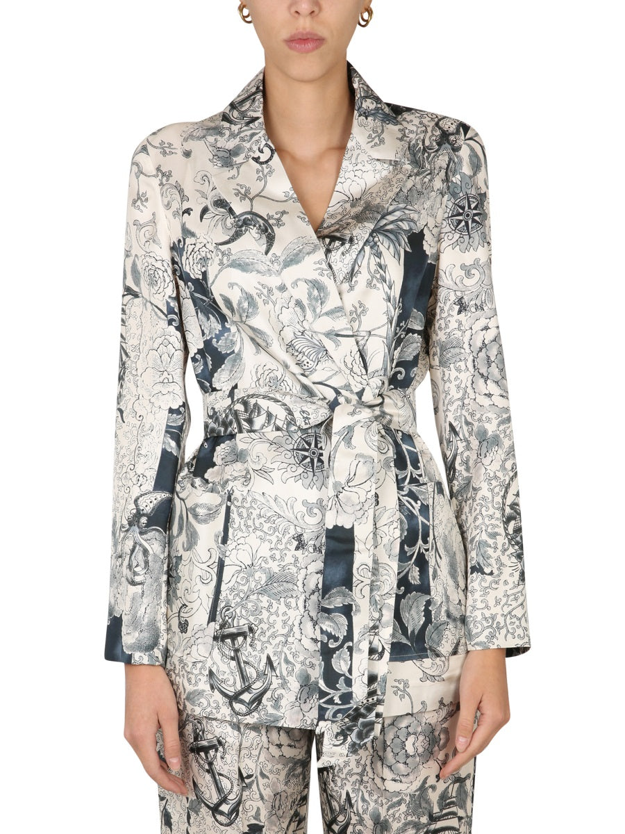 ETRO Elegant Kimono Jacket with Removable Belt - Women's Fashion