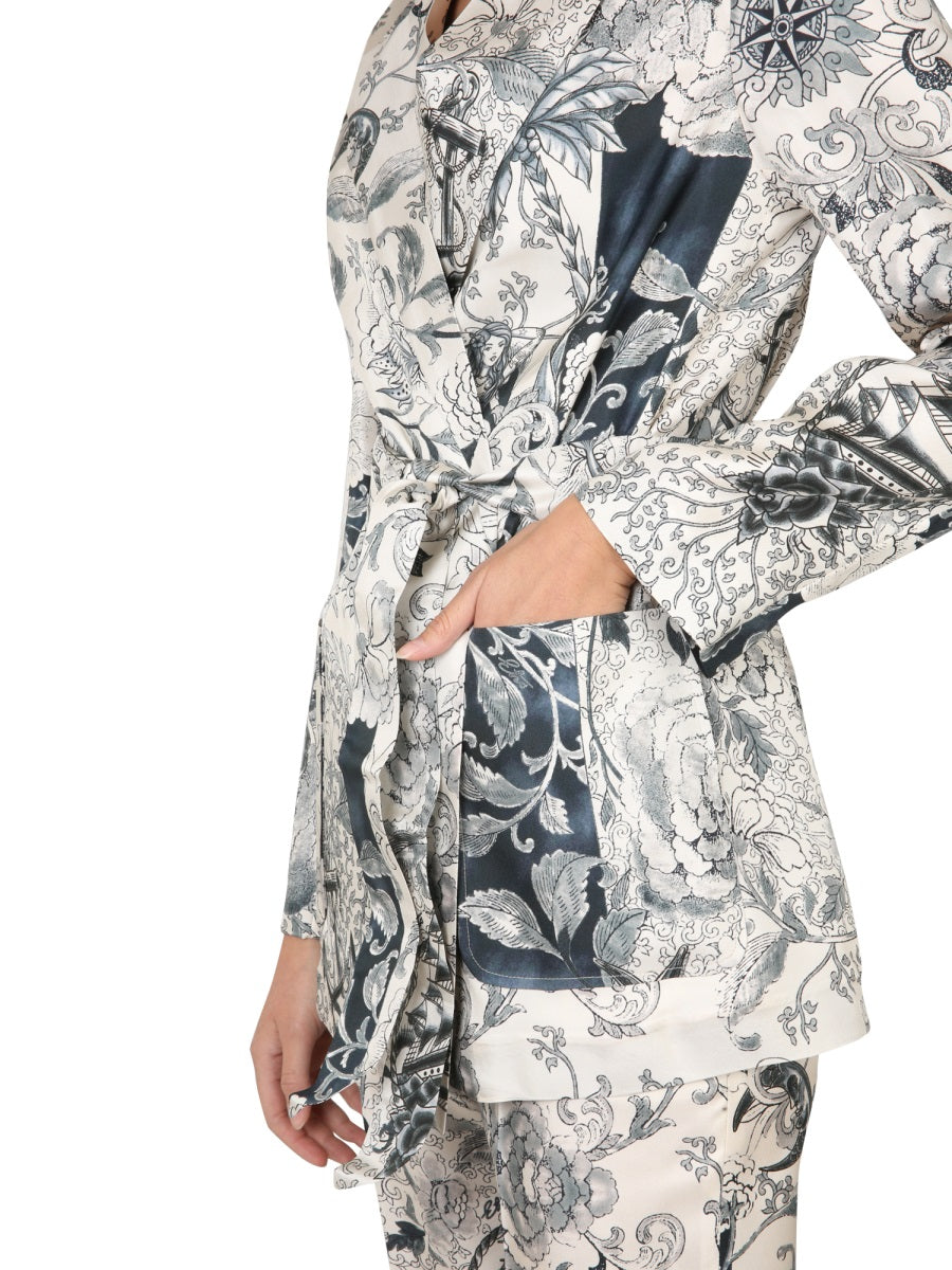 ETRO Elegant Kimono Jacket with Removable Belt - Women's Fashion