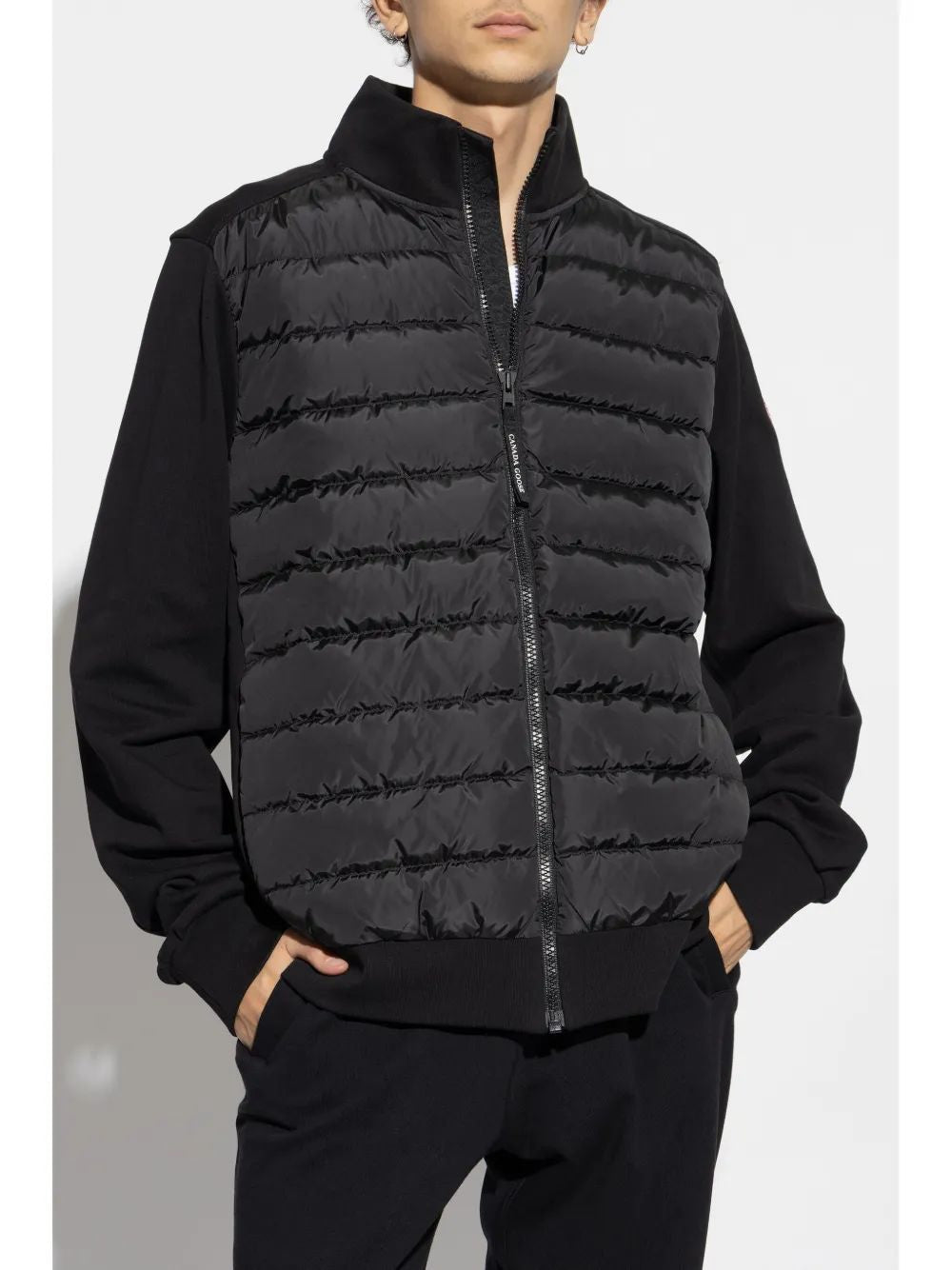 CANADA GOOSE Huron Hybrid Cardigan with Padded Front Panel for Men