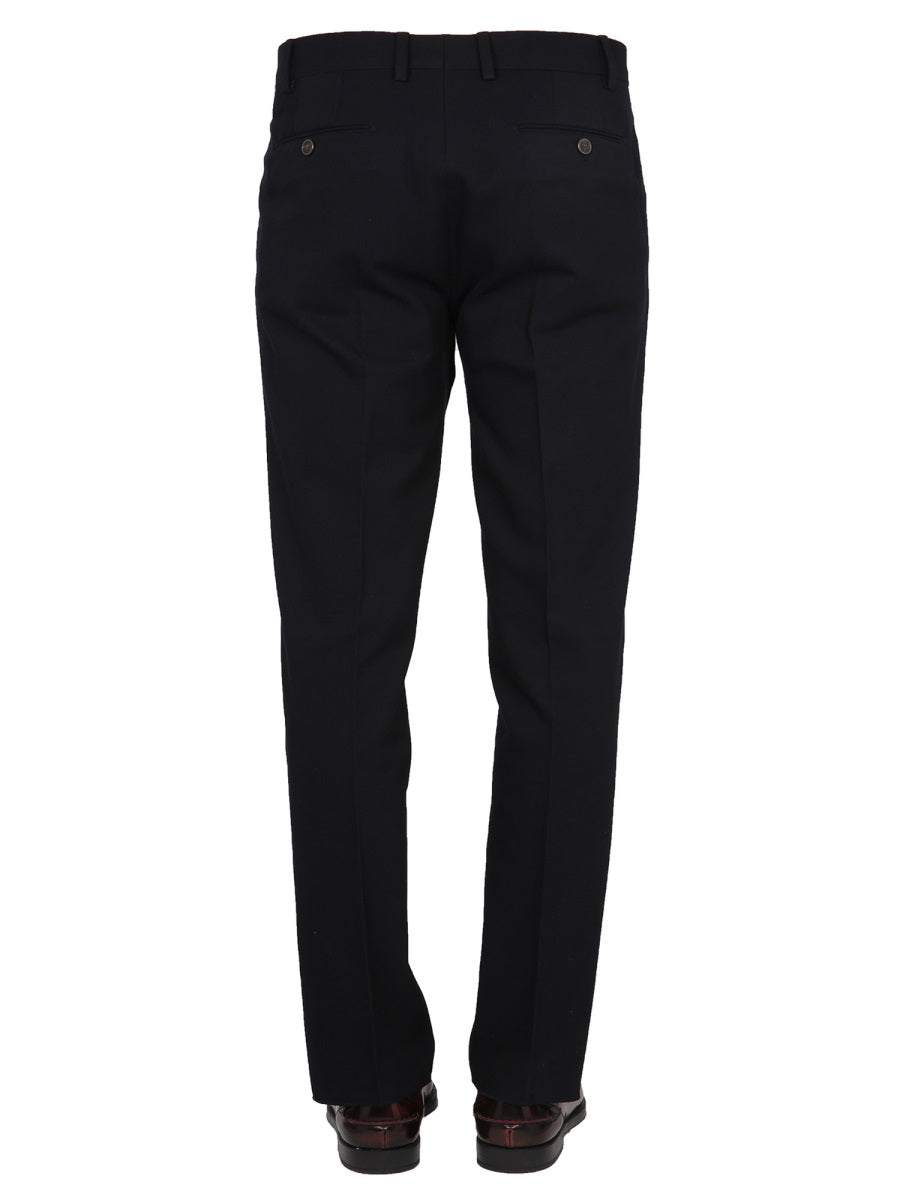 LARDINI Classic Wool and Cotton Blend Pants for Men