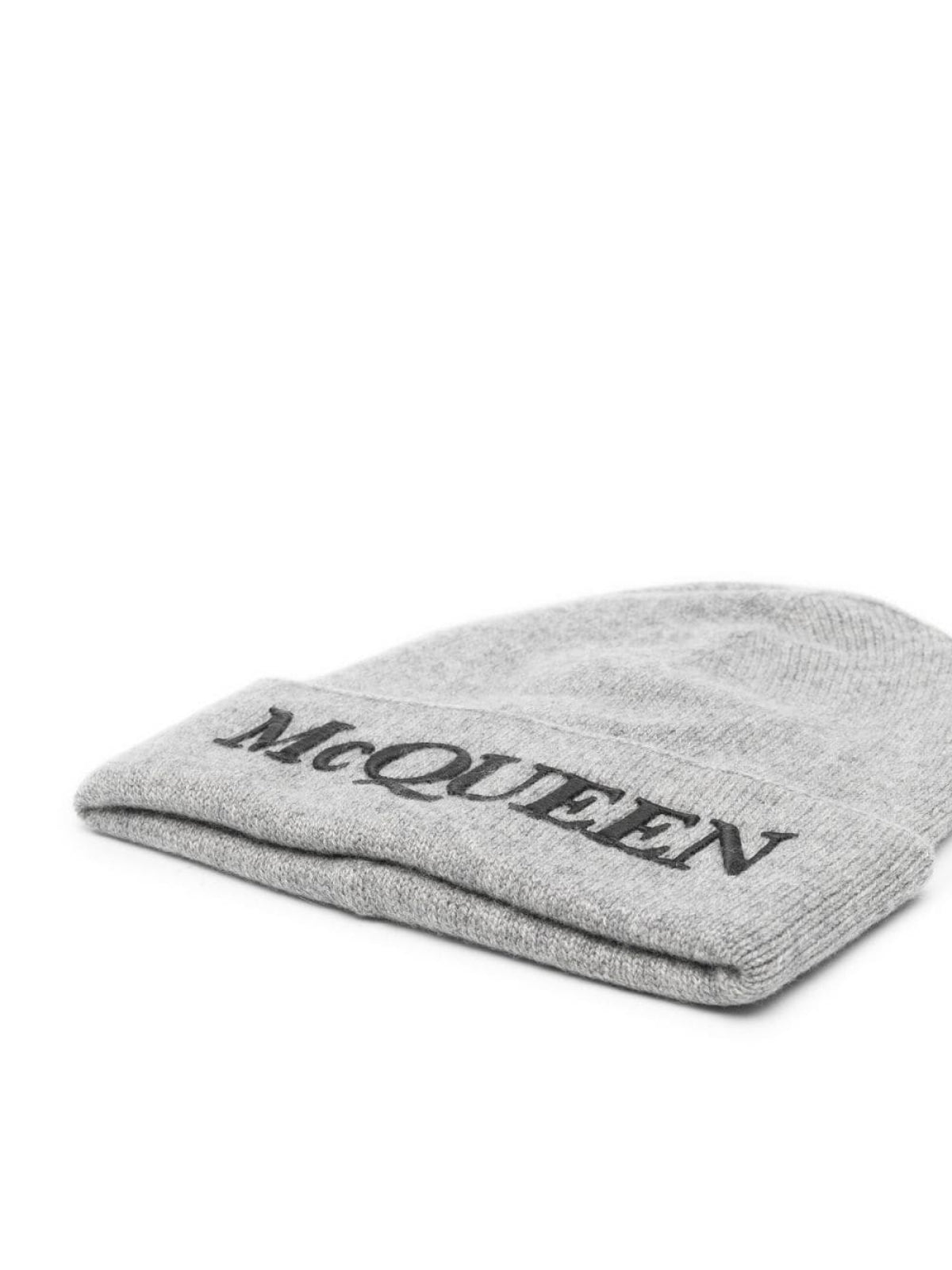 ALEXANDER MCQUEEN Logo Embroidered Cashmere Beanie