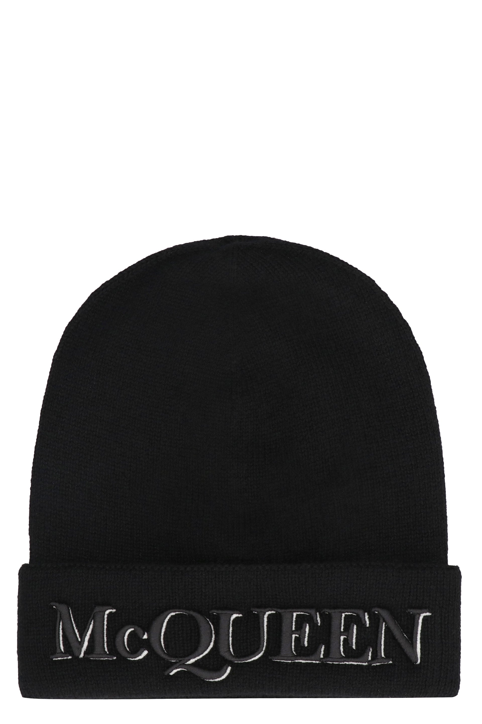 ALEXANDER MCQUEEN Cashmere Beanie Hat for Men