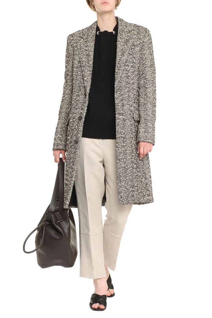 BOTTEGA VENETA Embroidered Stretch Wool Blend Jacket for Women