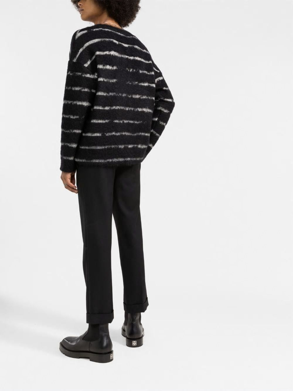 SAINT LAURENT 90's Stripe Interruption Sweatshirt - Men's