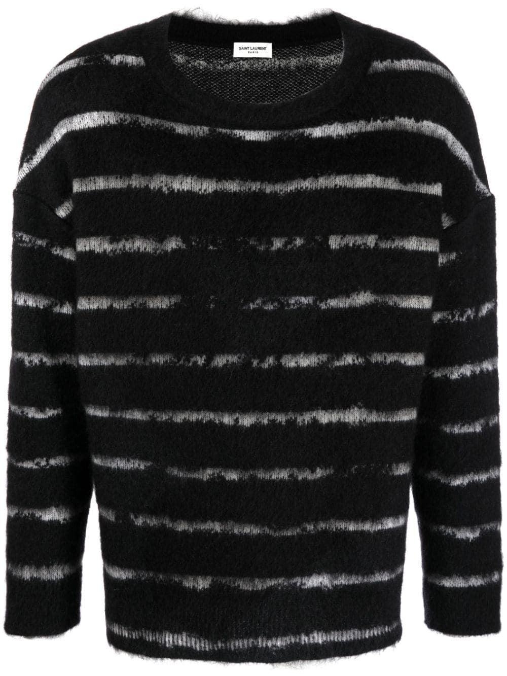SAINT LAURENT 90's Stripe Interruption Sweatshirt - Men's