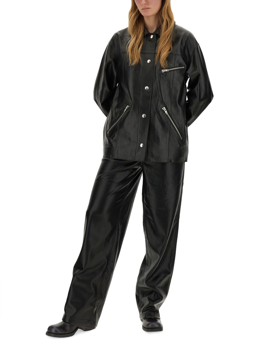 STAND STUDIO Elisia Mini Leather Jacket - Size 34 FR