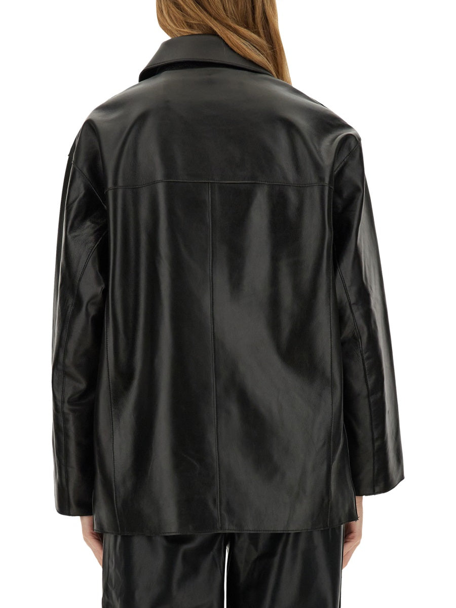 STAND STUDIO Elisia Mini Leather Jacket - Size 34 FR
