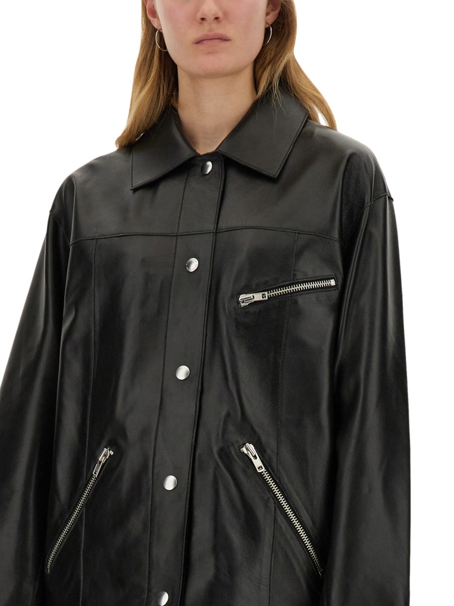 STAND STUDIO Elisia Mini Leather Jacket - Size 34 FR