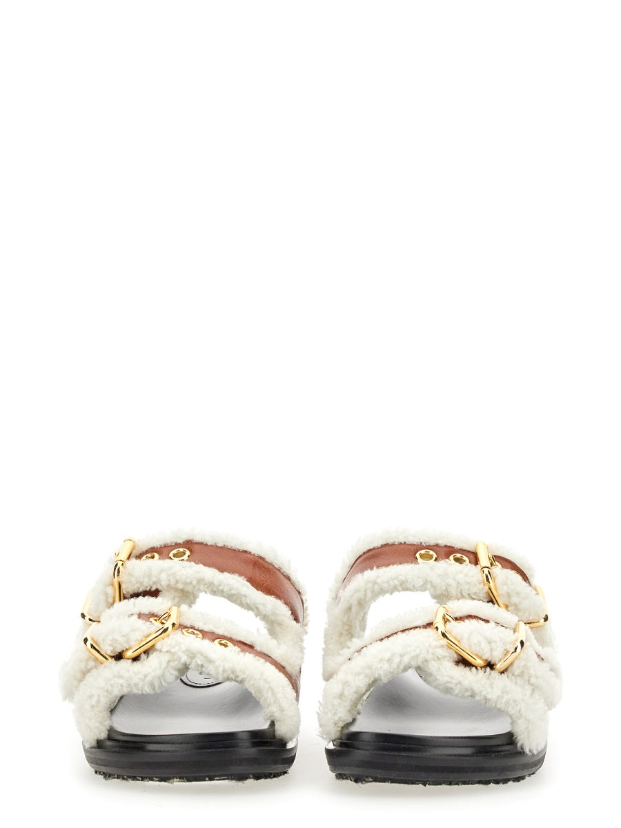 MARNI Women's Fussbet Sandals with Rubber Sole 2.5 cm