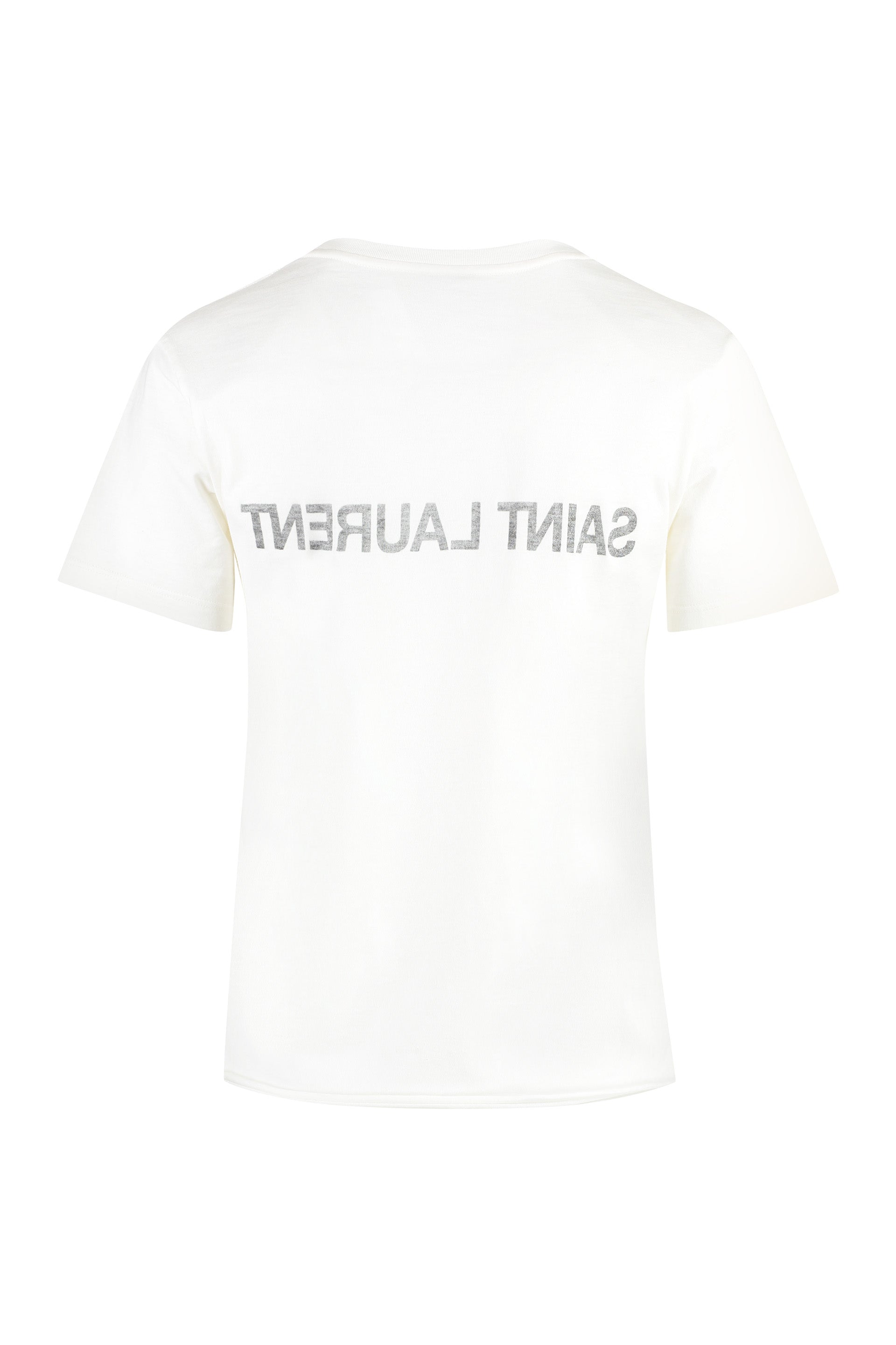 SAINT LAURENT Reverse Logo T-Shirt - Size L