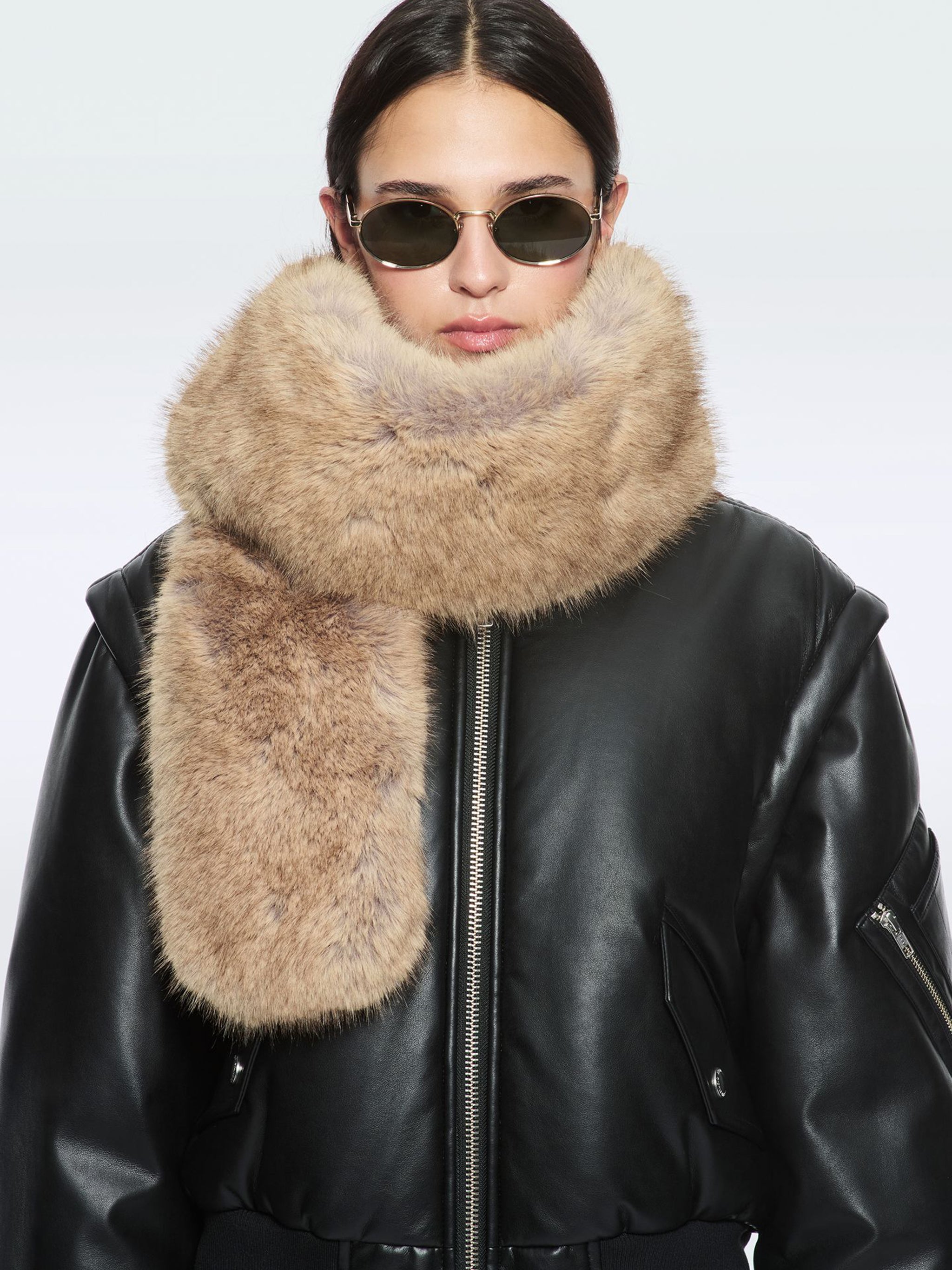 STAND STUDIO Lone Faux Fur Scarf