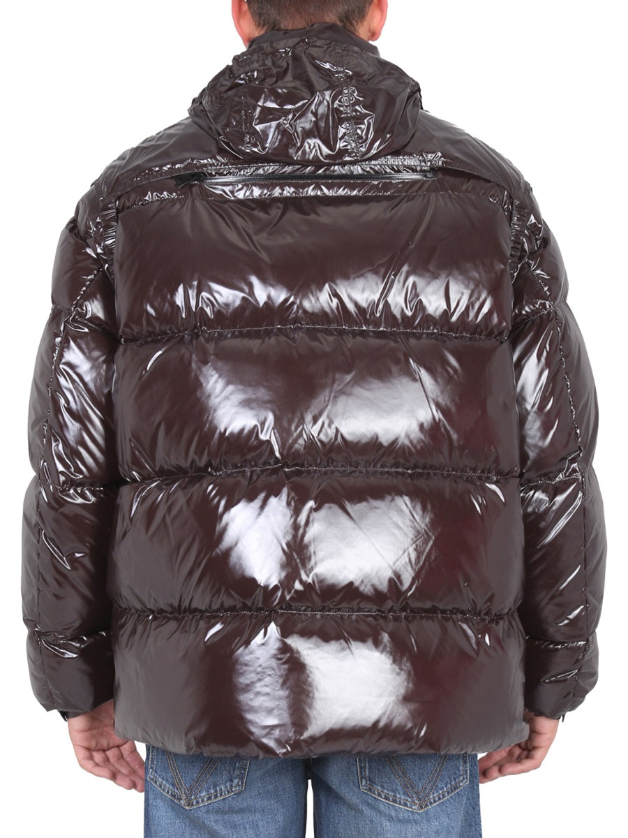 BOTTEGA VENETA Short Lightweight Puffer Jacket with Adjustable Hood