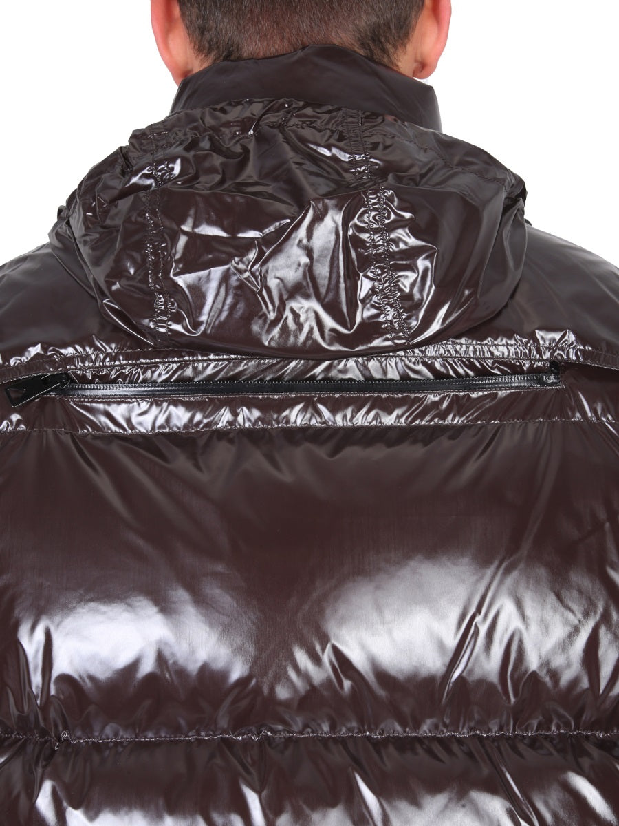 BOTTEGA VENETA Short Lightweight Puffer Jacket with Adjustable Hood