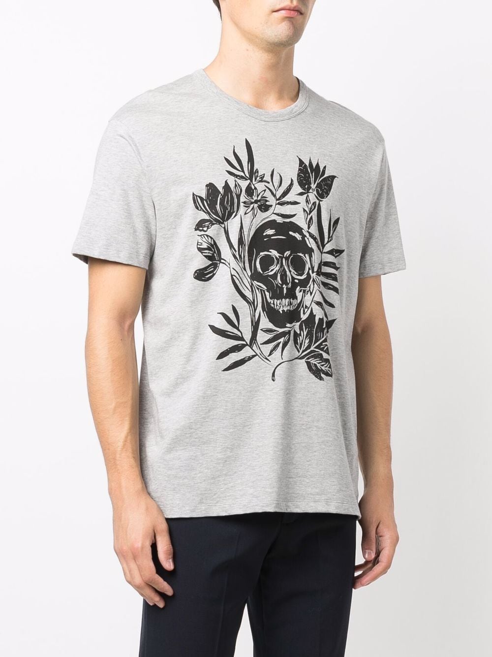 ALEXANDER MCQUEEN Skull Logo Short Sleeve T-Shirt for Men