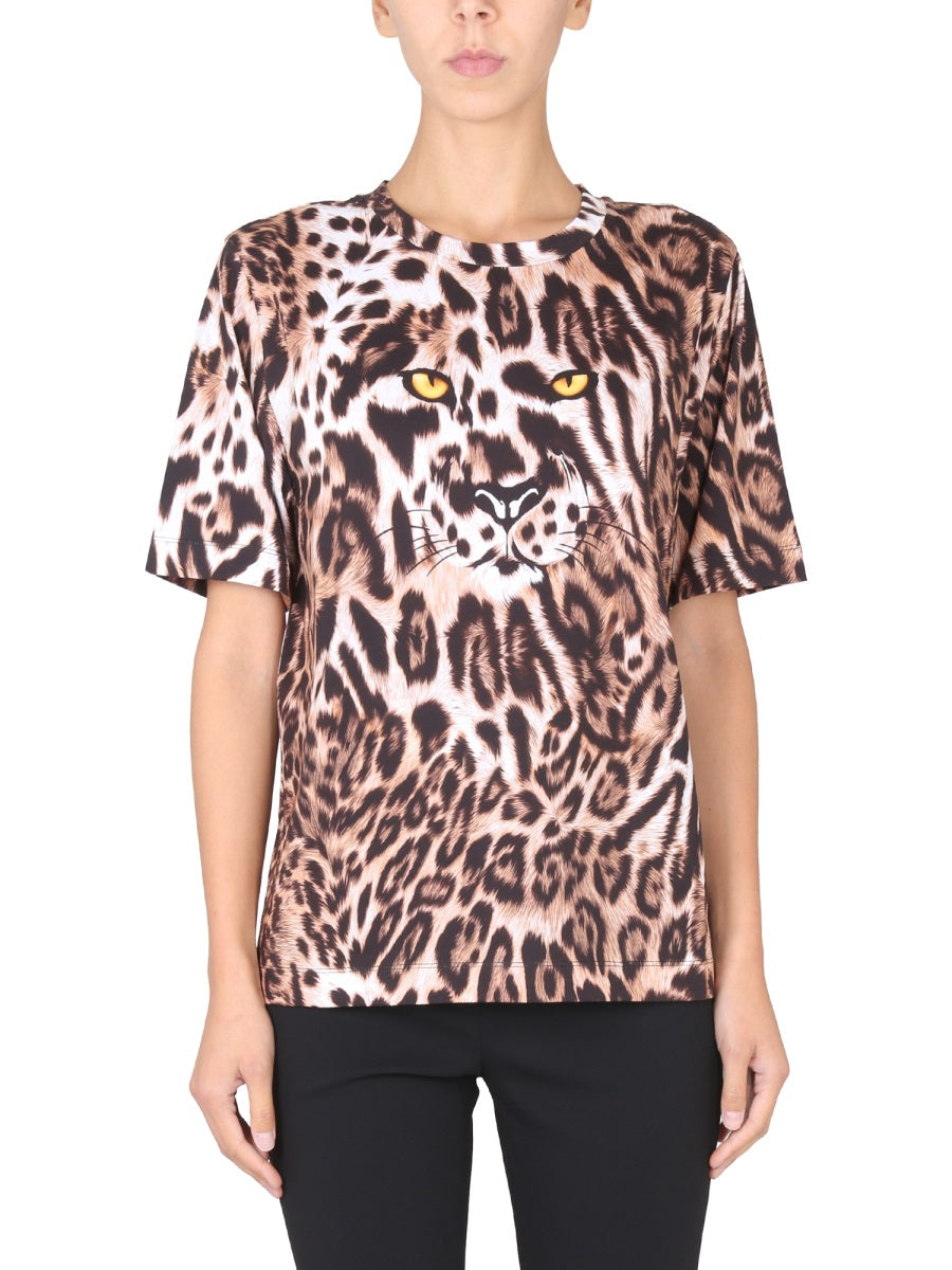 BOUTIQUE MOSCHINO Animal Print T-Shirt for Women